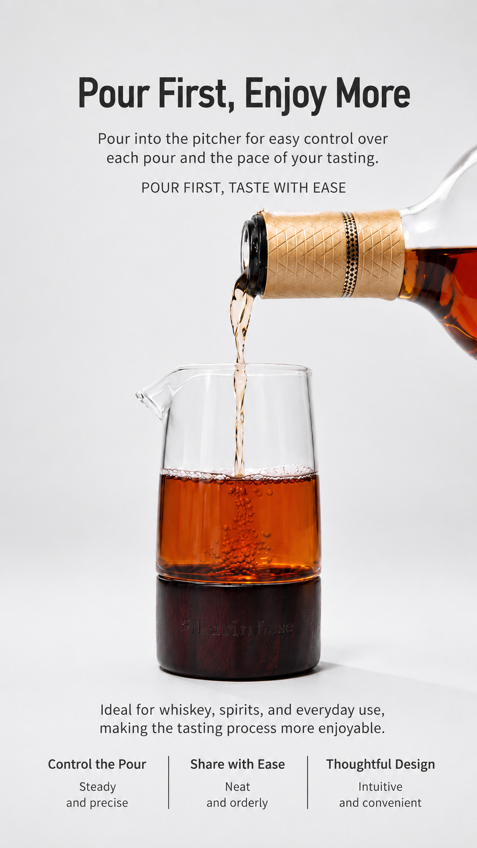 Luxury Rosewood Spirit Server | Handcrafted Borosilicate Glass Decanter with Natural Wood Base, Elevating Every Pour 5 ChatGPT Image 2026年7月29日 15 52 43 3