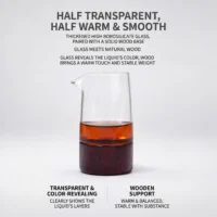 Luxury Rosewood Spirit Server | Handcrafted Borosilicate Glass Decanter with Natural Wood Base, Elevating Every Pour - Image 5